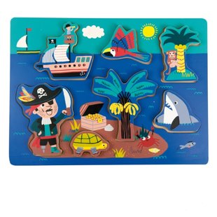 Puzzle de encaje - piratas